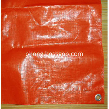 Orange Waterproof PE Tarpaulin